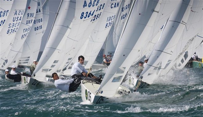 Peter O’Leary and David Burrows (IRL) in Star fleet - Miami OCR 2012 &copy;  Rolex/Daniel Forster http://www.regattanews.com